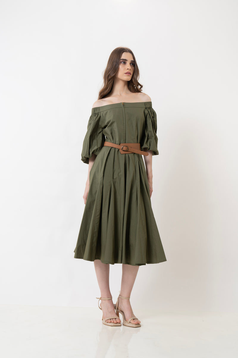 Judy Dress - Tate Olive