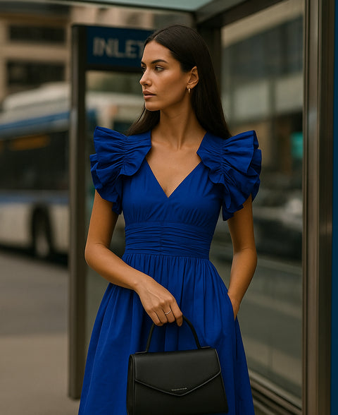 BLUORE- The Rebel Ruffle Dress