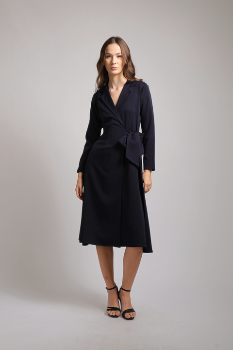 Faye - The Midnight Wrap Dress
