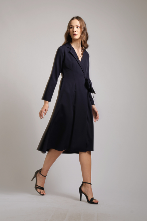 Faye - The Midnight Wrap Dress