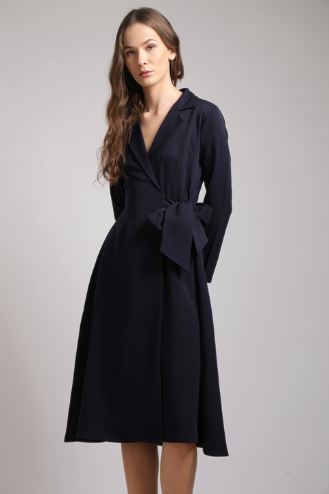 Faye - The Midnight Wrap Dress