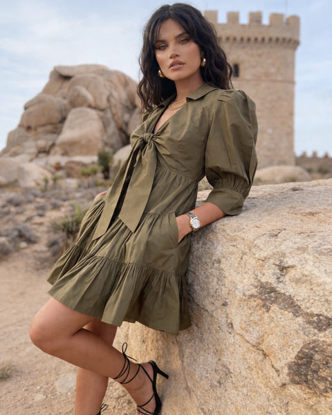 ZAHARA – Front knot dress