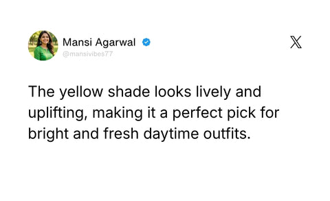 SASHA- Yellow Dress Review 1