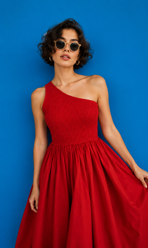 NOPE- The red smocked dress