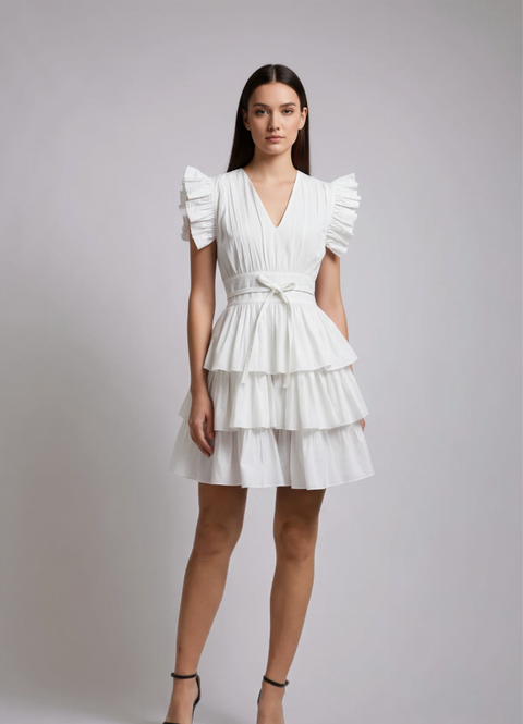 Fluter - The White Vacation Dress