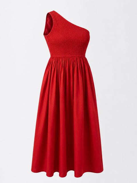 NOPE- The red smocked dress