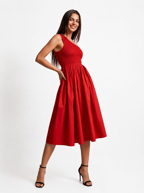 NOPE- The red smocked dress