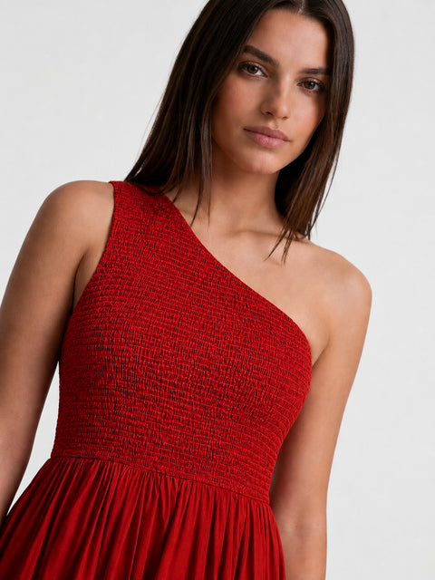 NOPE- The red smocked dress