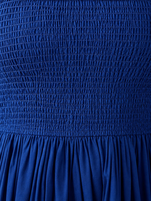 NOPE- The sapphire smocked dress