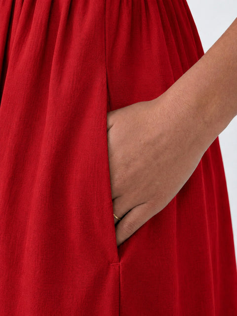 NOPE- The red smocked dress