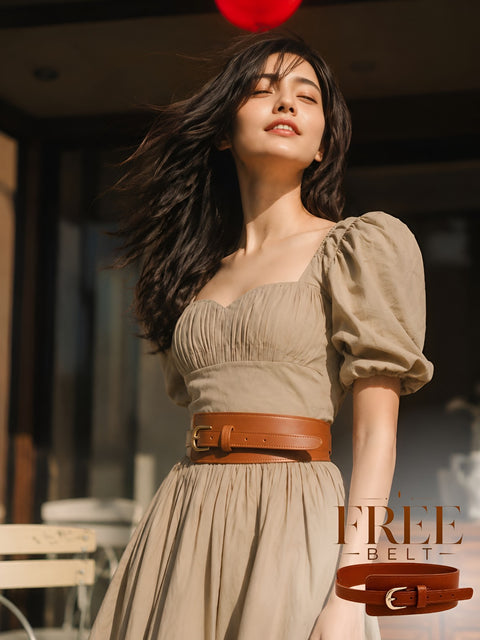 VENETA - The Corset Look Dress with belt