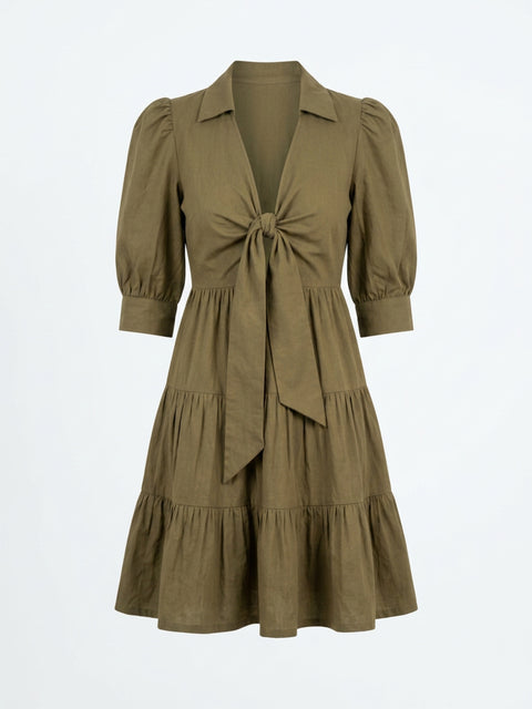 ZAHARA – Front knot dress